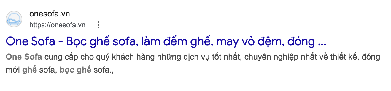 Kết quả Google cần bấm vào